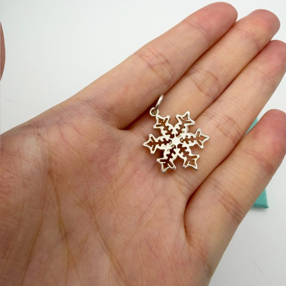 Tiffany & Co. Euc snowflake charm sterling silver